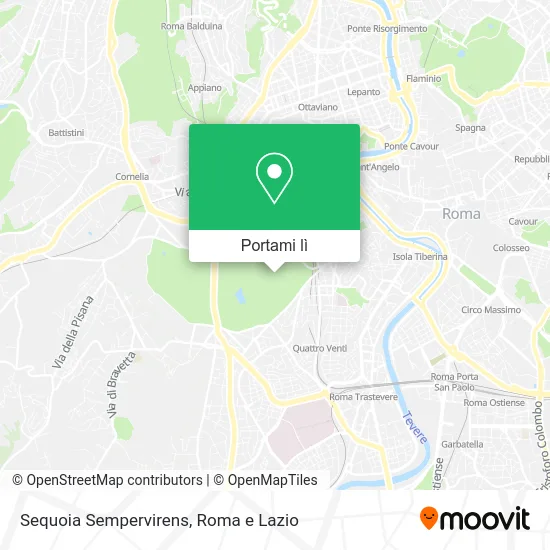 Mappa Sequoia Sempervirens