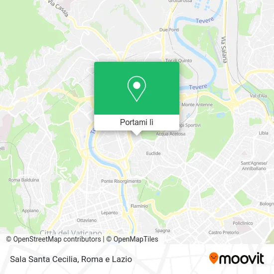 Mappa Sala Santa Cecilia