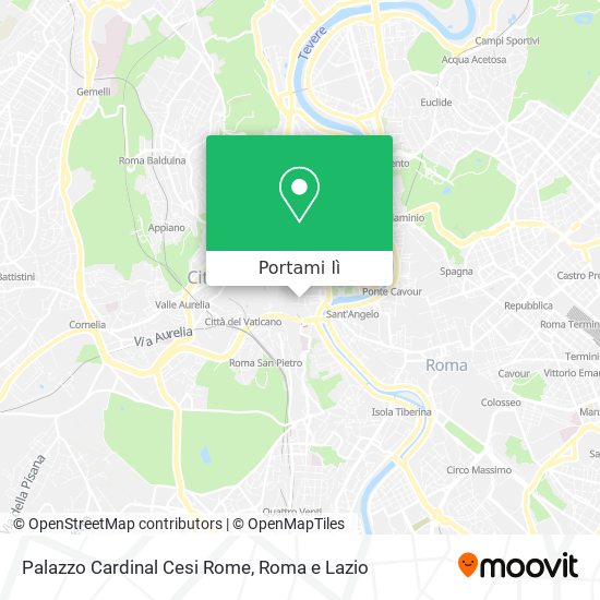 Mappa Palazzo Cardinal Cesi Rome
