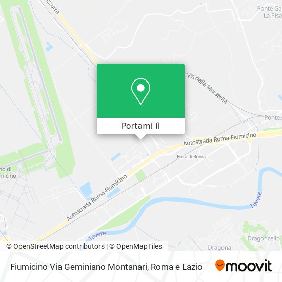 Mappa Fiumicino Via Geminiano Montanari