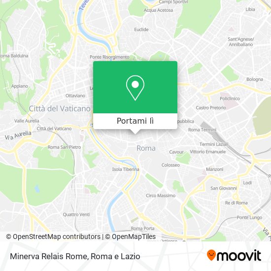 Mappa Minerva Relais Rome
