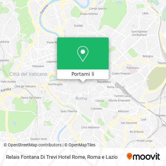 Mappa Relais Fontana Di Trevi Hotel Rome