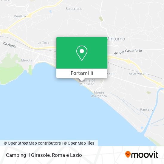Mappa Camping il Girasole