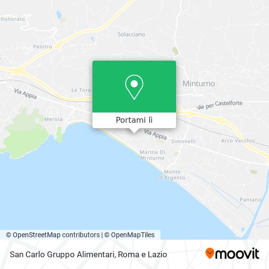 Mappa San Carlo Gruppo Alimentari