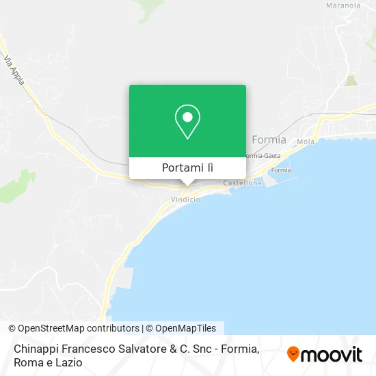 Mappa Chinappi Francesco Salvatore & C. Snc - Formia