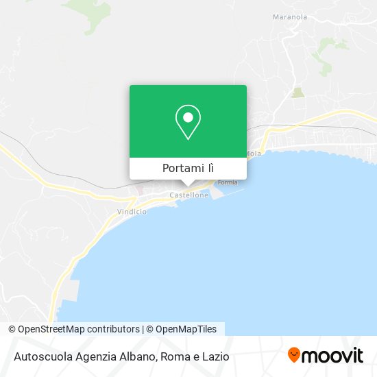 Mappa Autoscuola Agenzia Albano