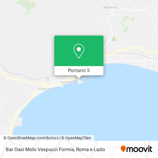 Mappa Bar Oasi Molo Vespucci Formia