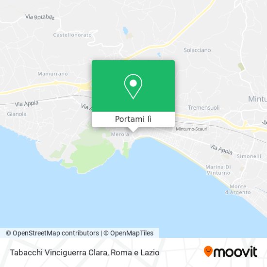 Mappa Tabacchi Vinciguerra Clara