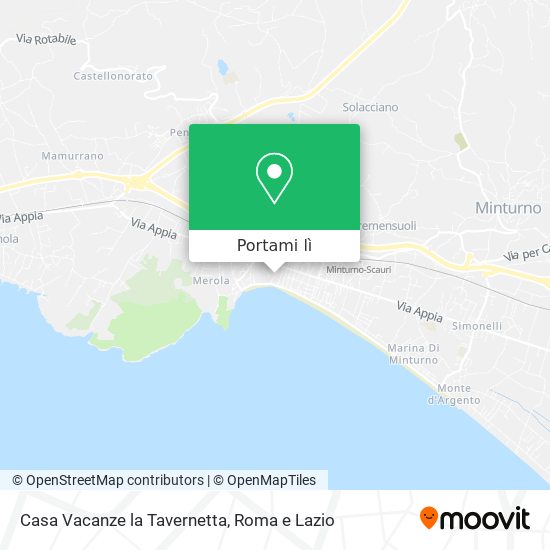 Mappa Casa Vacanze la Tavernetta