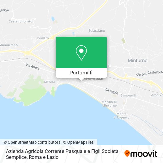 Mappa Azienda Agricola Corrente Pasquale e Figli Società Semplice