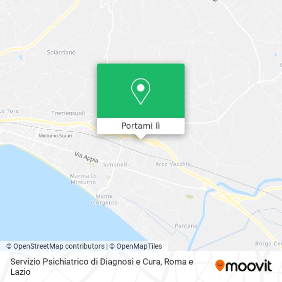 Mappa Servizio Psichiatrico di Diagnosi e Cura