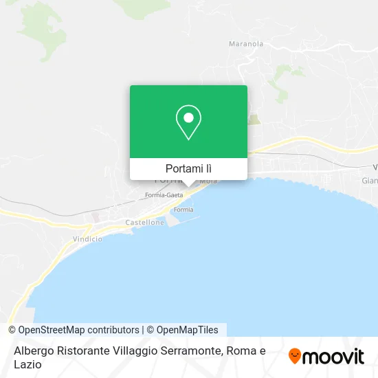 Mappa Albergo Ristorante Villaggio Serramonte