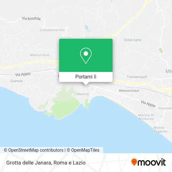 Mappa Grotta delle Janara