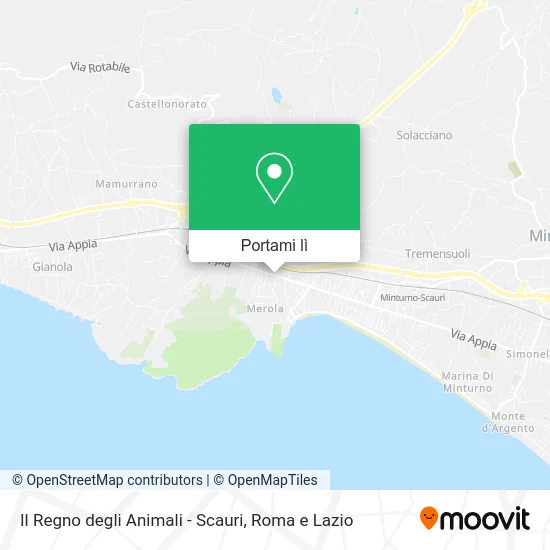 Mappa Il Regno degli Animali - Scauri