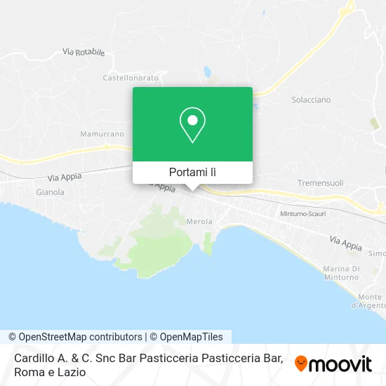 Mappa Cardillo A. & C. Snc Bar Pasticceria Pasticceria Bar