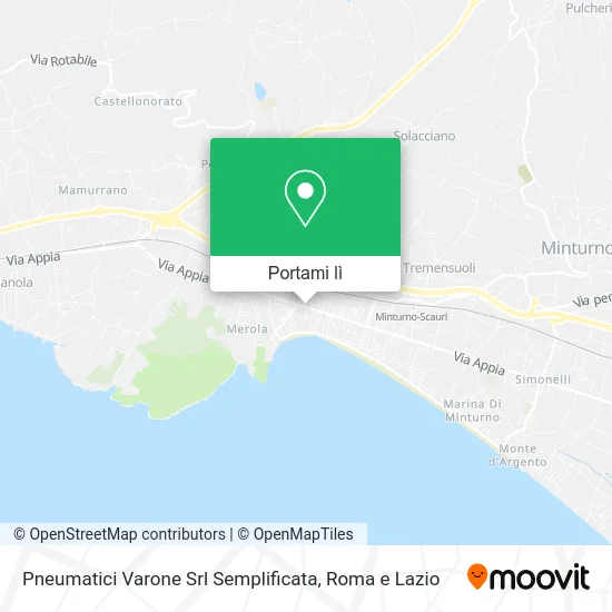 Mappa Pneumatici Varone Srl Semplificata