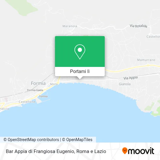 Mappa Bar Appia di Frangiosa Eugenio