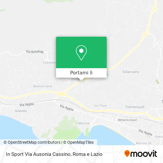 Mappa In Sport Via Ausonia Cassino