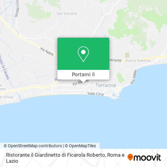 Mappa Ristorante il Giardinetto di Ficarola Roberto