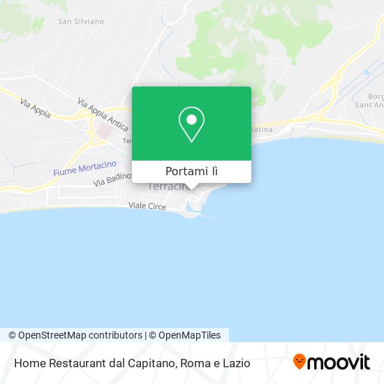 Mappa Home Restaurant dal Capitano