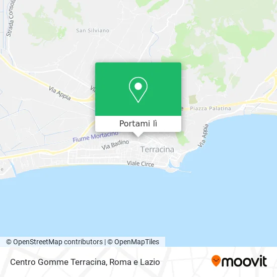 Mappa Centro Gomme Terracina