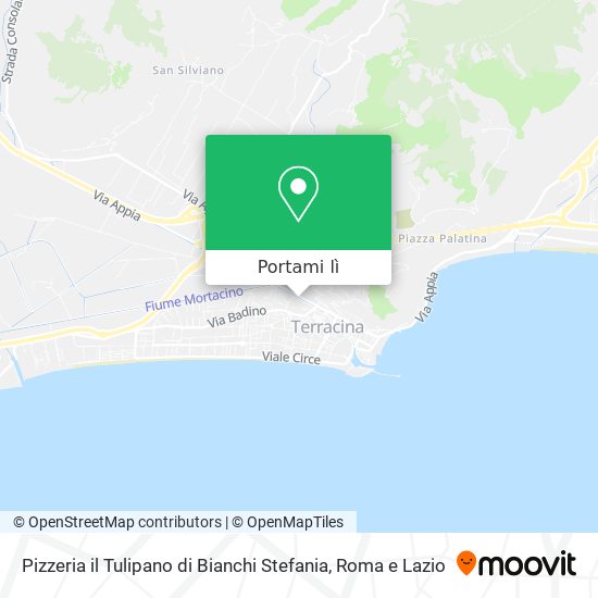 Mappa Pizzeria il Tulipano di Bianchi Stefania