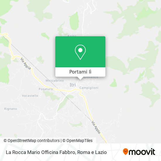 Mappa La Rocca Mario Officina Fabbro