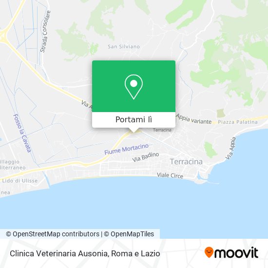 Mappa Clinica Veterinaria Ausonia
