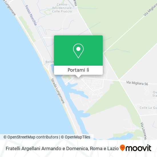 Mappa Fratelli Argellani Armando e Domenica