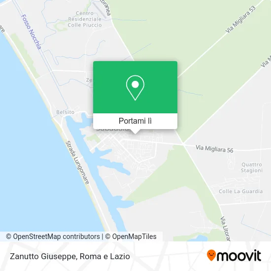 Mappa Zanutto Giuseppe