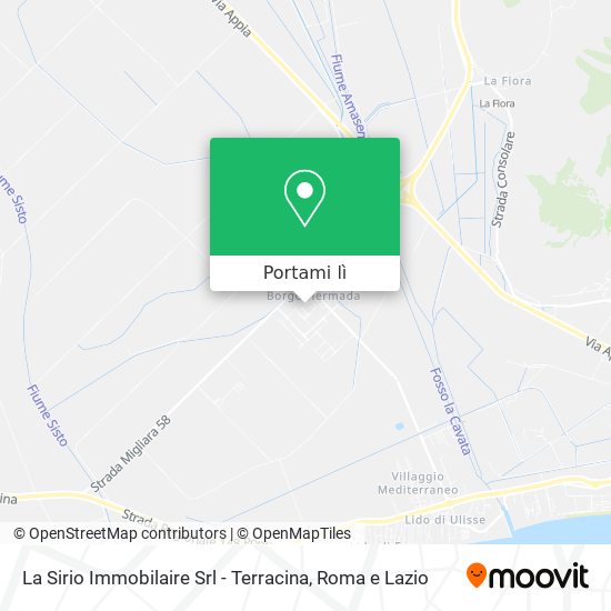 Mappa La Sirio Immobilaire Srl - Terracina