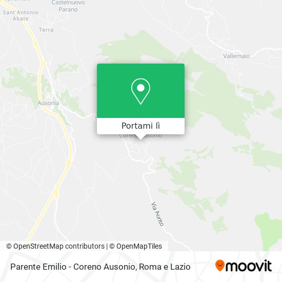 Mappa Parente Emilio - Coreno Ausonio