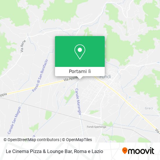 Mappa Le Cinema Pizza & Lounge Bar