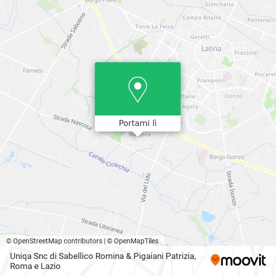 Mappa Uniqa Snc di Sabellico Romina & Pigaiani Patrizia