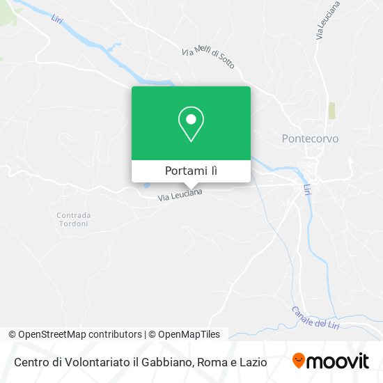 Mappa Centro di Volontariato il Gabbiano