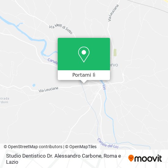 Mappa Studio Dentistico Dr. Alessandro Carbone