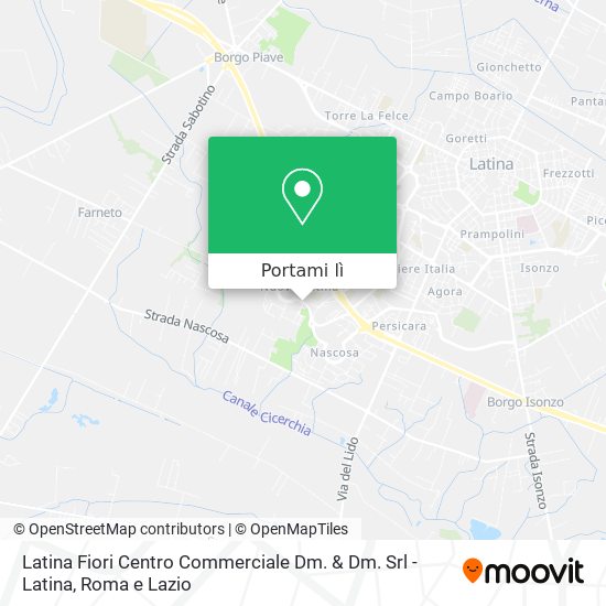 Mappa Latina Fiori Centro Commerciale Dm. & Dm. Srl - Latina