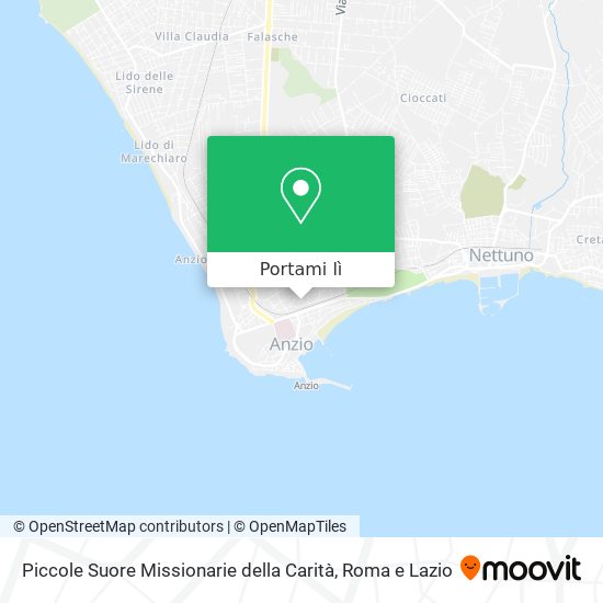 Mappa Piccole Suore Missionarie della Carità