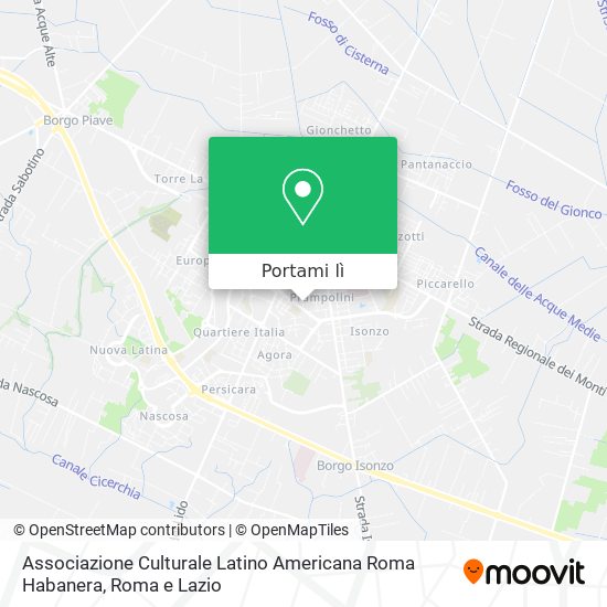 Mappa Associazione Culturale Latino Americana Roma Habanera