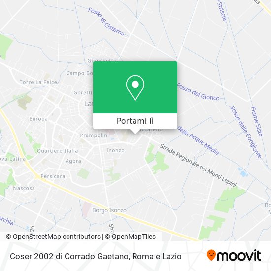 Mappa Coser 2002 di Corrado Gaetano