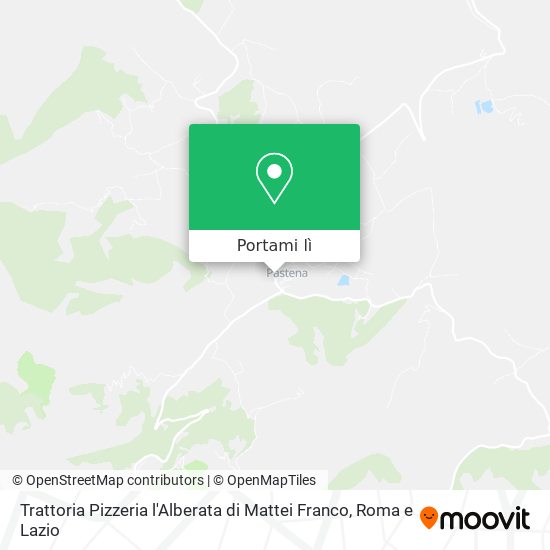 Mappa Trattoria Pizzeria l'Alberata di Mattei Franco