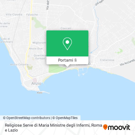 Mappa Religiose Serve di Maria Ministre degli Infermi