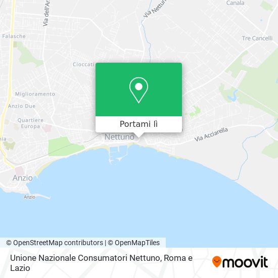 Mappa Unione Nazionale Consumatori Nettuno