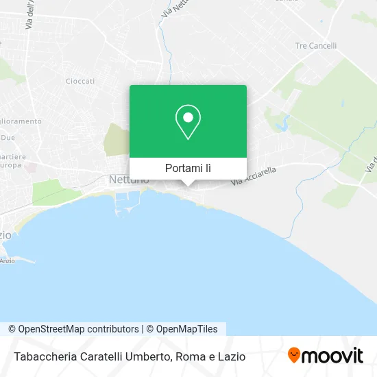 Mappa Tabaccheria Caratelli Umberto