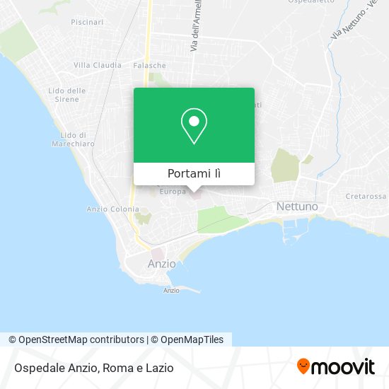 Mappa Ospedale Anzio