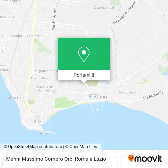 Mappa Manni Massimo Compro Oro