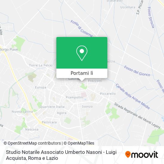 Mappa Studio Notarile Associato Umberto Nasoni - Luigi Acquista