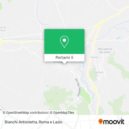 Mappa Bianchi Antonietta