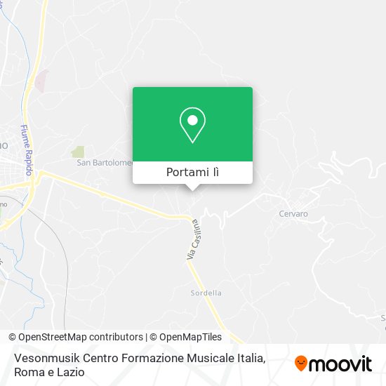 Mappa Vesonmusik Centro Formazione Musicale Italia