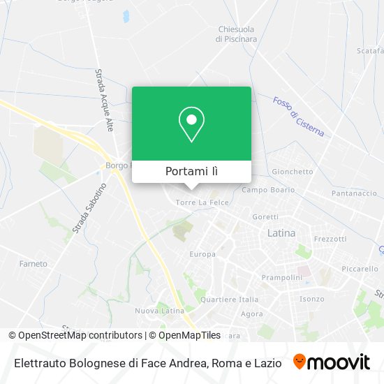 Mappa Elettrauto Bolognese di Face Andrea